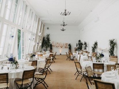Hochzeit - Hochzeitsessen: 5-Gänge Hochzeitsmenü - Wien - ORANGERIE Europahaus für bis zu 120 Gäste. - Orangerie Europahaus Wien