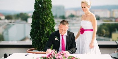 Hochzeit - Geeignet für: Hochzeit - Rothenthurn - Heiraten über den Dächern Villachs im voco Villach, Kärnten. - voco Villach