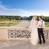 Hochzeitslocation: Hochzeitsbilder können im Freibereich am ganzen Freigelände gemacht werden (ausgenommen sind die Bereiche mit gesondertem Eintritt)  - Schloss Schönbrunn Orangerie und Apothekertrakt 