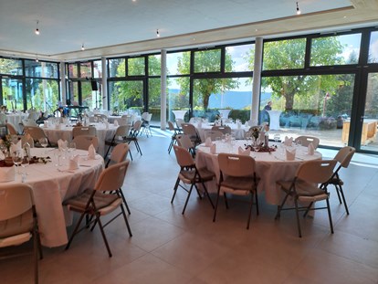 Hochzeit - Art der Location: privates Anwesen - Der neue Saal mit Panoramablick - Palmspring