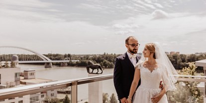 Hochzeit - Winterhochzeit - Tomášov - Ausblick von der Präsidentensuite - Sheraton Bratislava