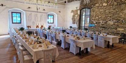 Hochzeit - Personenanzahl - Lieserhofen - Der Lodronsaal oberhalb des Restaurants gelegen, biete für bis zu 80 Personen platz. - Alte Burg Gmünd