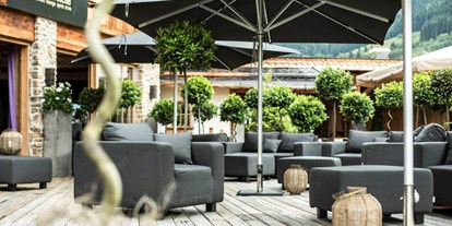 Hochzeit - Art der Location: Hotel - Kirchberg in Tirol - Terrasse von Der Schwarzacher, Saalbach-Hinterglemm - Der Schwarzacher