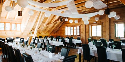 Hochzeit - Geeignet für: Private Feier (Taufe, Erstkommunion,...) - Kärnten - Der große Festsaal des Restaurant Leiten in Klagenfurt. - Restaurant Leiten am Weingut Karnburg