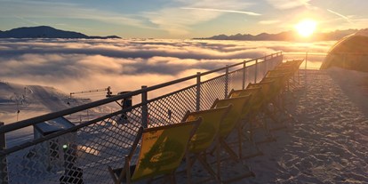 Hochzeit - Art der Location: im Freien - Kirchberg in Tirol - Gipfeltreffen | Dachterrasse | Sonnenaufgang - Gipfeltreffen | Zillertal Arena