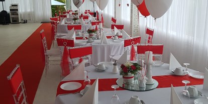 Hochzeit - Geeignet für: Private Feier (Taufe, Erstkommunion,...) - Dormagen - Hochzeit in rot-weiß - Monte Cristo