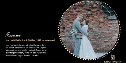 Hochzeit - Geeignet für: Filmproduktionen - Donaueschingen - Kraftwerk Rottweil