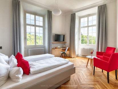 Hochzeit - Art der Location: Hotel - In unseren 32 modernen Hotelzimmern finden Ihre Gäste Platz - Schlosshotel Horneck