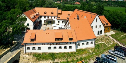 Hochzeit - Geeignet für: Seminare und Meetings - Castell - Luftaufnahme Gelände - Kohlenmühle Gasthof & Brauerei