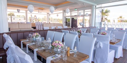 Hochzeit - Hochzeits-Stil: Boho - Lensahn - Erdgeschoss Strandseite - Restaurant Wolkenlos