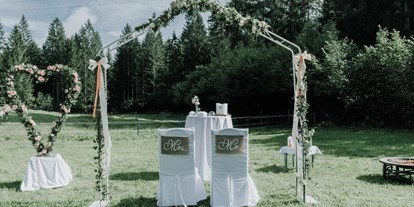 Hochzeit - Art der Location: Eventlocation - Eine Gartenhochzeit mit himmlischer Kulisse. - Bogner Aste 