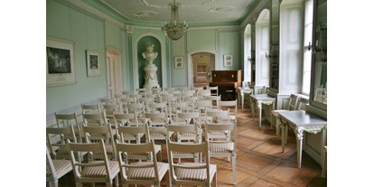 Hochzeit - barrierefreie Location - Brandenburg Nord - Gartensaal des Schlossmuseum Wolfshagen. - Schlossmuseum Wolshagen Prignitz
