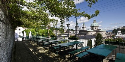 Hochzeit - Art der Location: ausgefallene Location - Obertrum am See - Terrasse - Restaurant Stieglkeller - Salzburg