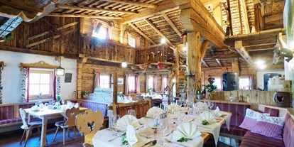 Hochzeit - Art der Location: Bauernhof/Landhaus - Hohe Tauern - Die Hintermaisalm von Innen - Die Almen - Saalbach Hinterglemm 