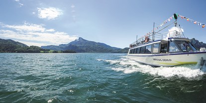 Hochzeit - Umgebung: am See - Hallwang (Hallwang) - Das Hochzeitsschiff "Herzog Odilo" für Ihre Traumhochzeit - Mondsee Schifffahrt Hemetsberger