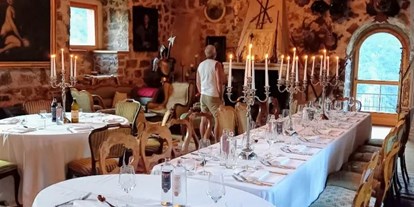 Hochzeit - Hochzeitsessen: Catering - Südtirol - Der Leopoldsaal des Schloss Wangen Bellermont für eure Hochzeit in Südtirol. - Schloss Wangen Bellermont