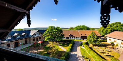 Hochzeit - barrierefreie Location - Thüringen Süd - Balkon Ferienzimmer 8 - Ferienhof Domäne Groschwitz 
