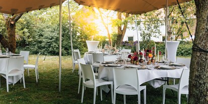 Hochzeit - Umgebung: in Weingärten - Garten Hochzeit, Open-Air - Hofgut Wißberg - Das Weinberg Hotel