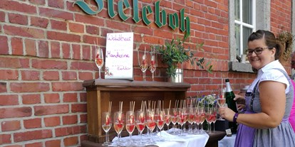 Hochzeit - Preisniveau: günstig - Sachsen - Sektempfang - Bergwirtschaft Bieleboh Restaurant & Hotel