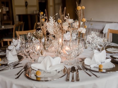 Hochzeit - Geeignet für: Eventlocation - Idee für Tisch-Deko - Brackstedter Mühle - Hotel & Restaurant