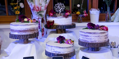 Hochzeit - Hochzeitsessen: 5-Gänge Hochzeitsmenü - Kärnten - Naked Cake 
(c)Foto Helga Rader - Jägerwirt Dreifaltigkeit