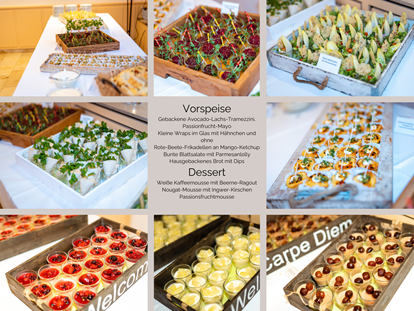 Hochzeit - externes Catering - Eine kleine Auswahl vom Vorspeisen - & Dessertbuffet - THIES42