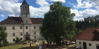 Hochzeit - Art der Location: Schloss - Wels (Wels) - Der Schlosshof - viel Platz für's Feiern - Schloss Eschelberg