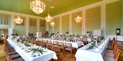 Hochzeit - Art der Location: ausgefallene Location - Bayern - Grüner Saal - Orangerie Ansbach