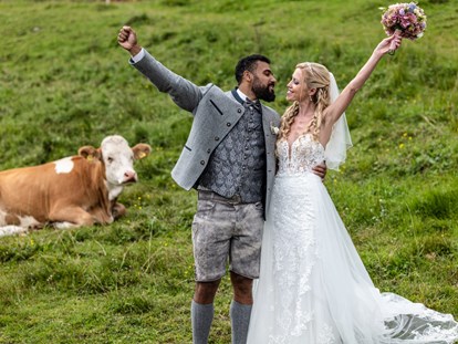 Hochzeit - Hochzeitsessen: 5-Gänge Hochzeitsmenü - Die Tiergartenalm bietet zahlreiche Hotspot für unvergessliche Hochzeitsfotos. - TIERGARTEN ALM