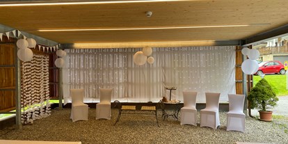 Hochzeit - nächstes Hotel - Bludenz - Carport für freie Trauung  - Relax- & Vitalhotel Adler