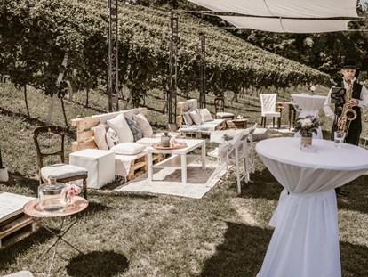 Hochzeit - Sommerhochzeit - Empfang am Weingut - Weingut Holler