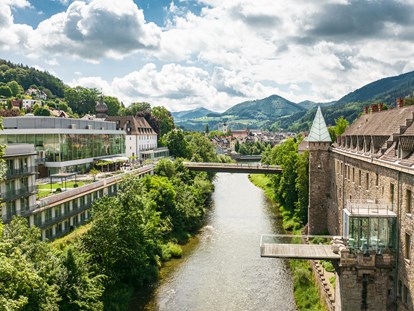 Hochzeit - Preisniveau: moderat - Österreich - Das Schloss an der Eisenstrasse ist durch eine Fuß-Brücke mit der historischen Altstadt verbunden. - Das Schloss an der Eisenstrasse****