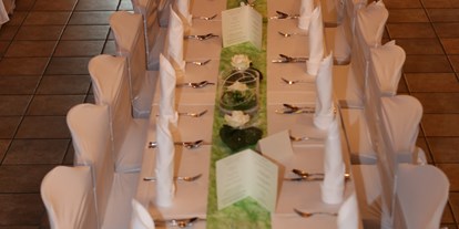 Hochzeit - Trauung im Freien - Oberösterreich - Tisch für 30 Personen Hochzeit 27.06.2015 - Gasthof Wösner