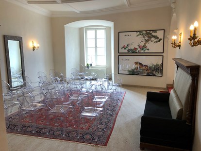 Hochzeit - Umgebung: im Park - Trauungssaal indoor mit wunderschönen Drautalblick.
 - Schloss Greifenburg