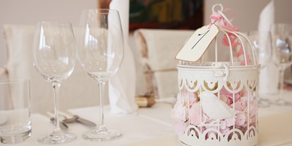 Hochzeit - Geeignet für: Hochzeit - Alpenregion Bludenz - Tischdekoration - Hotel Sonnenburg