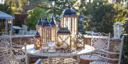 Hochzeit - Klimaanlage - Dekoration im Garten - Wein&Gut - Weingut Rathbauer
