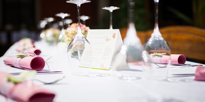 Hochzeit - Geeignet für: Private Feier (Taufe, Erstkommunion,...) - Oberösterreich - Tischdeko - LINDENGUT