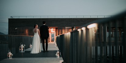 Hochzeit - barrierefreie Location - Lochau - Über die Brücke ins Eheglück schreiten. - Seehotel am Kaiserstrand