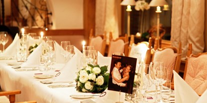 Hochzeit - Geeignet für: Firmenweihnachtsfeier - Alpenregion Bludenz - Hochzeitstafel - Der Berghof in Lech