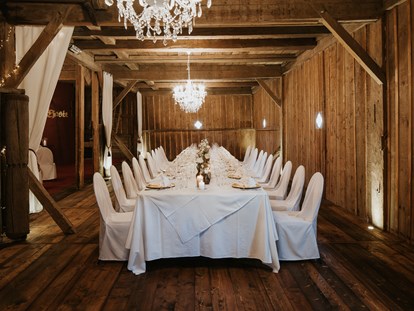 Hochzeit - Hochzeits-Stil: Modern - Olang - Stadl - Stadl/Hotel/Restaurant Alte Goste