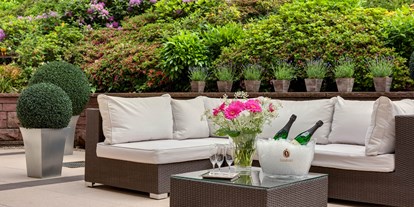Hochzeit - Preisniveau: hochpreisig - Baden-Baden - Entspannung verschafft die groß angelegte Gartenanlage des Hotel am Sophienpark. - Hotel am Sophienpark