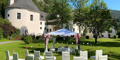 Hochzeit - Trauung im Freien - Bezirk Bruck-Mürzzuschlag - Standesamtliche Trauung im Schlosspark - Schloss Thörl